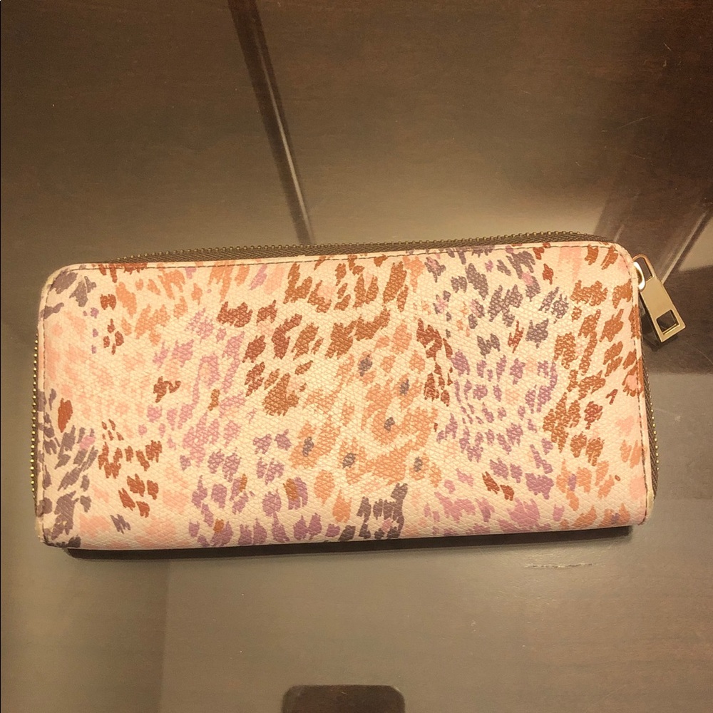 a new day Pink and Purple Patterned Wallet